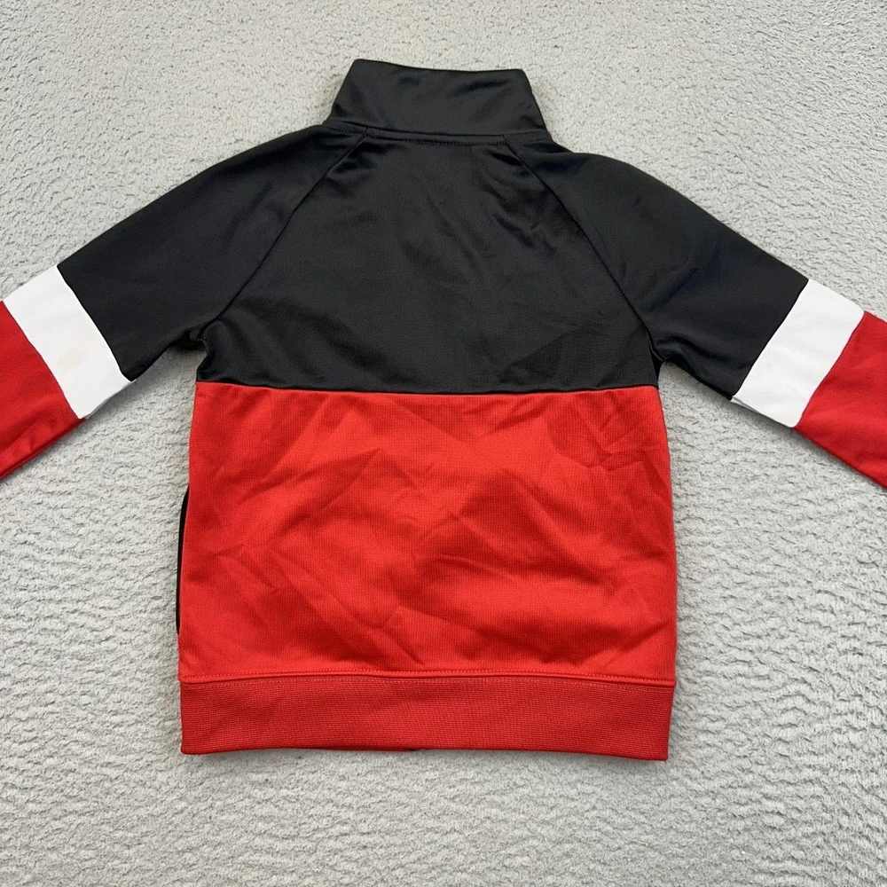 Nike Jacket Youth 4T‎ Red Black Full Zip Track Athletic 3-4Yrs 98-104CM School